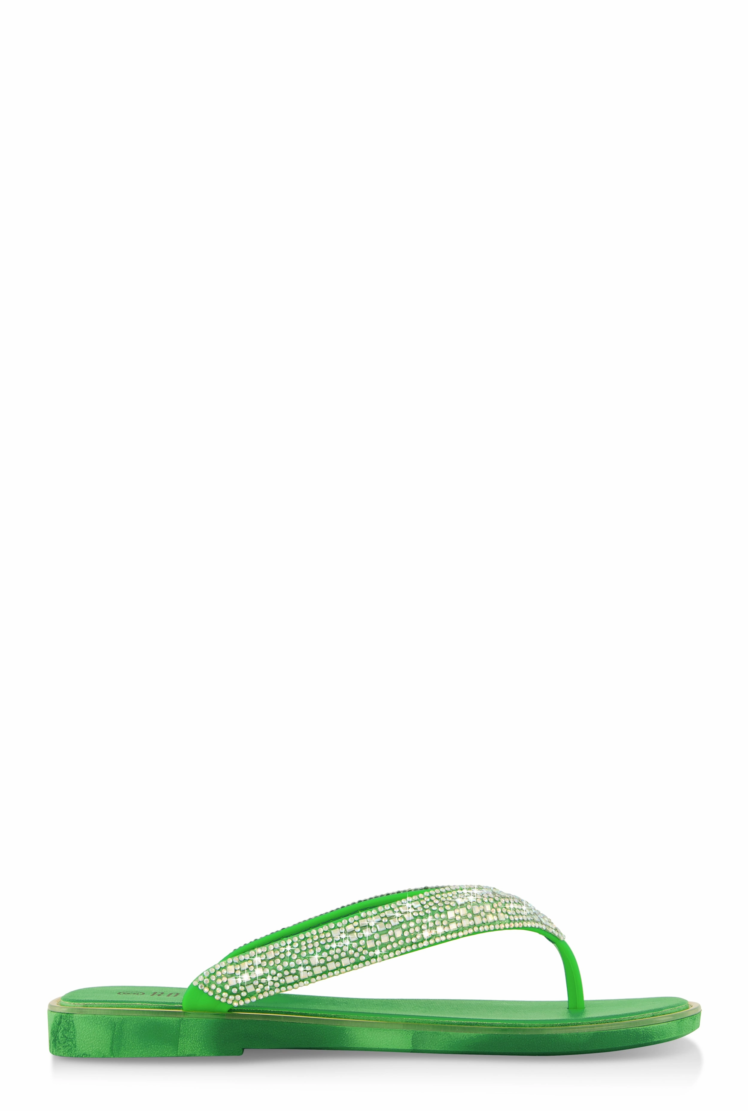 Rhinestone Thong Slide Sandals