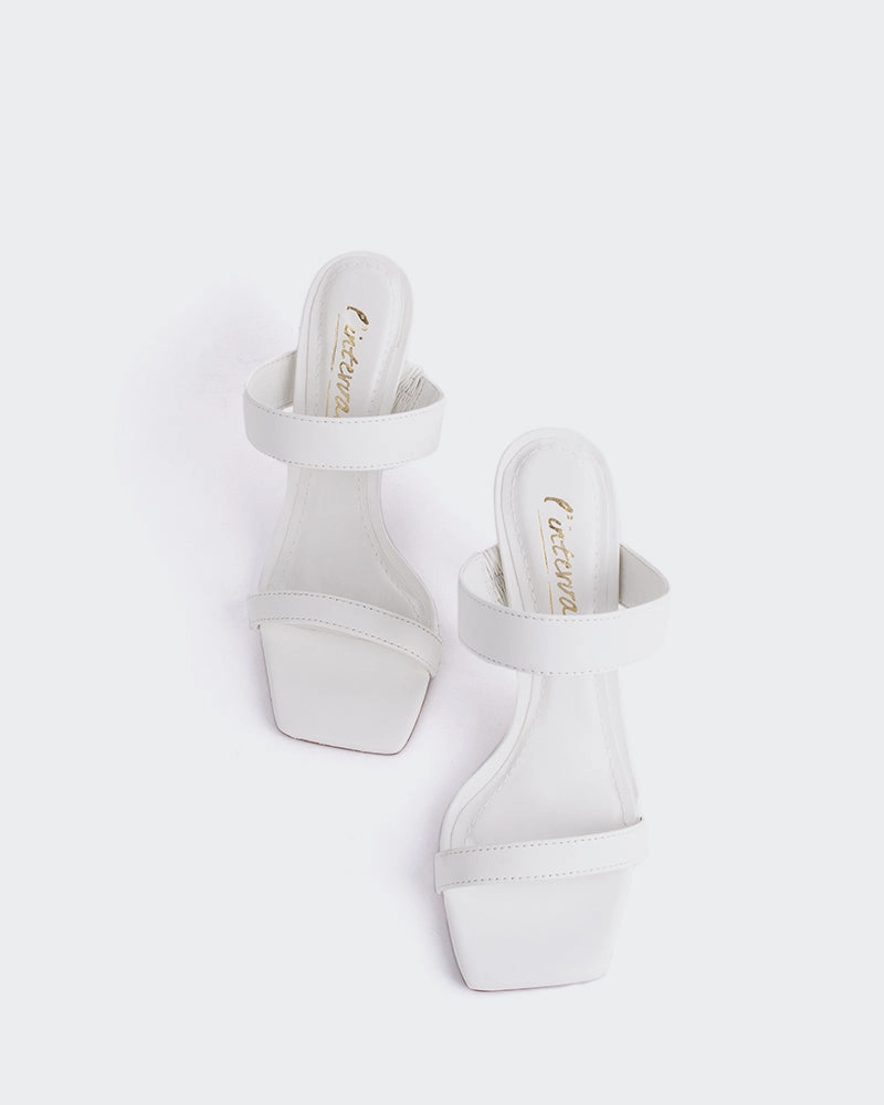 Ricarda White Leather