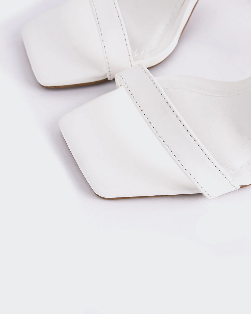 Ricarda White Leather
