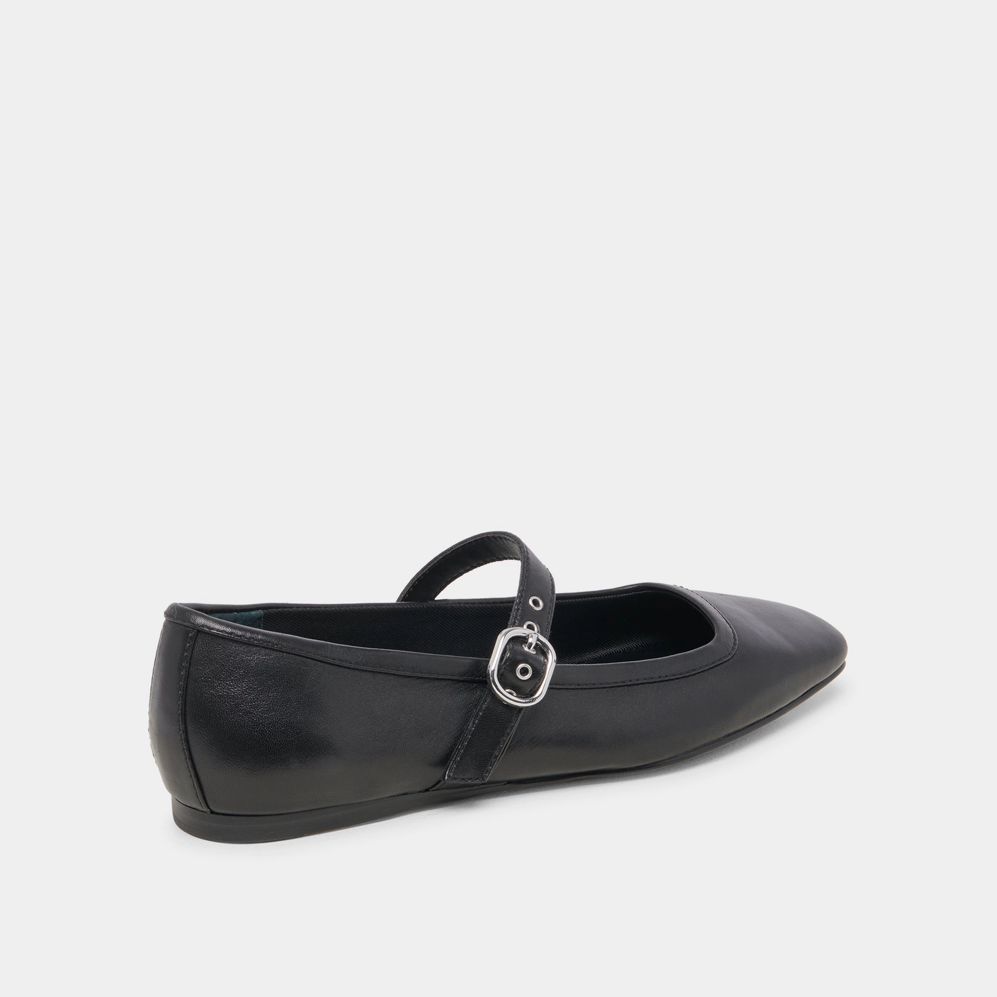 RODNI BALLET FLATS BLACK LEATHER