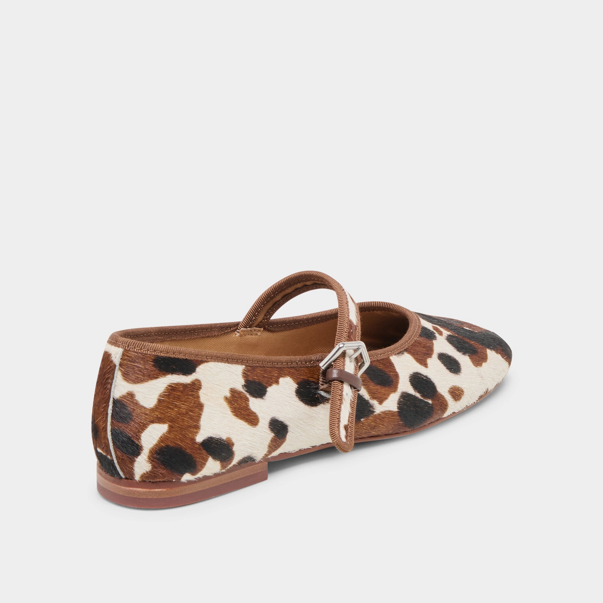 ROSLYN BALLET FLATS COCOA TAURUS CALF HAIR