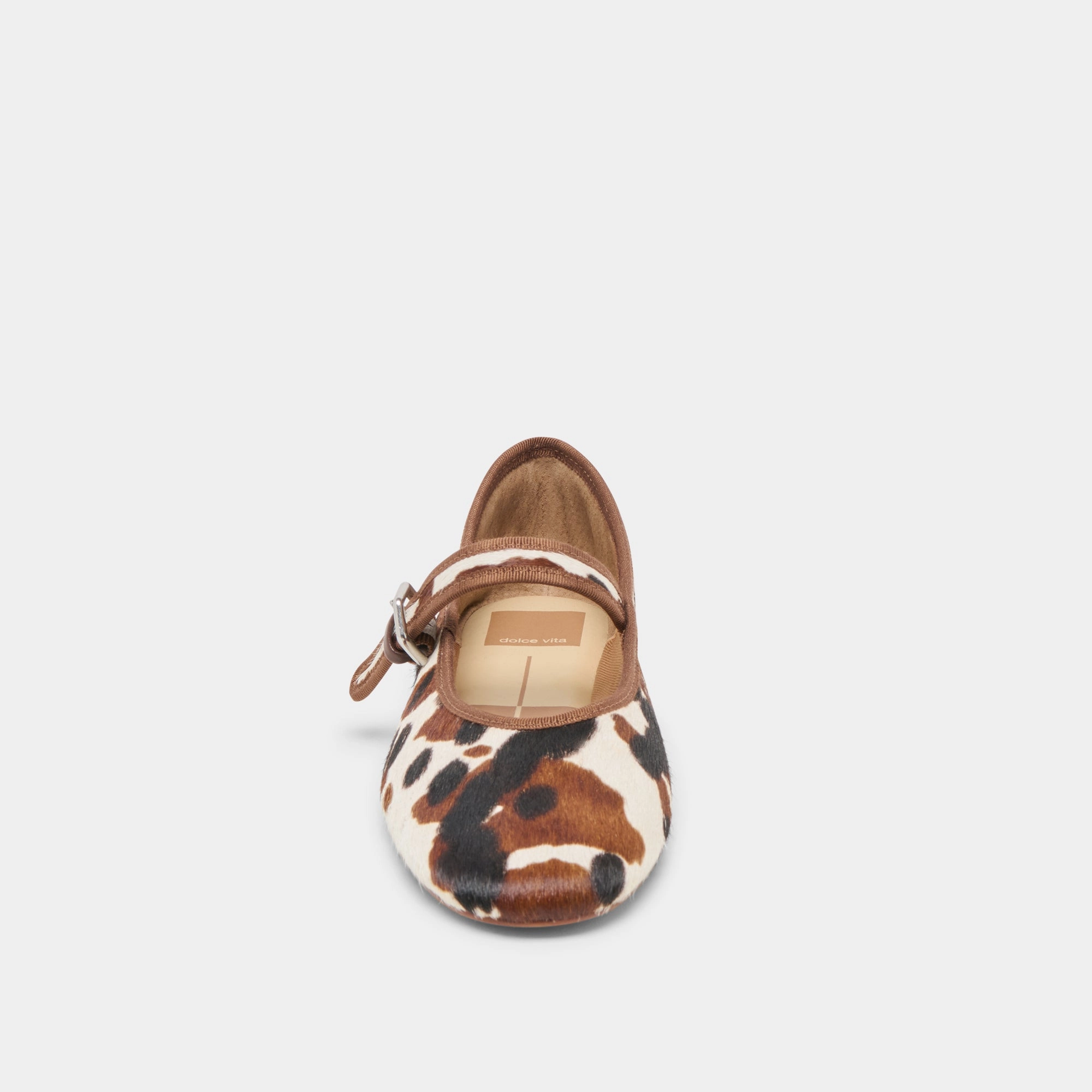 ROSLYN BALLET FLATS COCOA TAURUS CALF HAIR