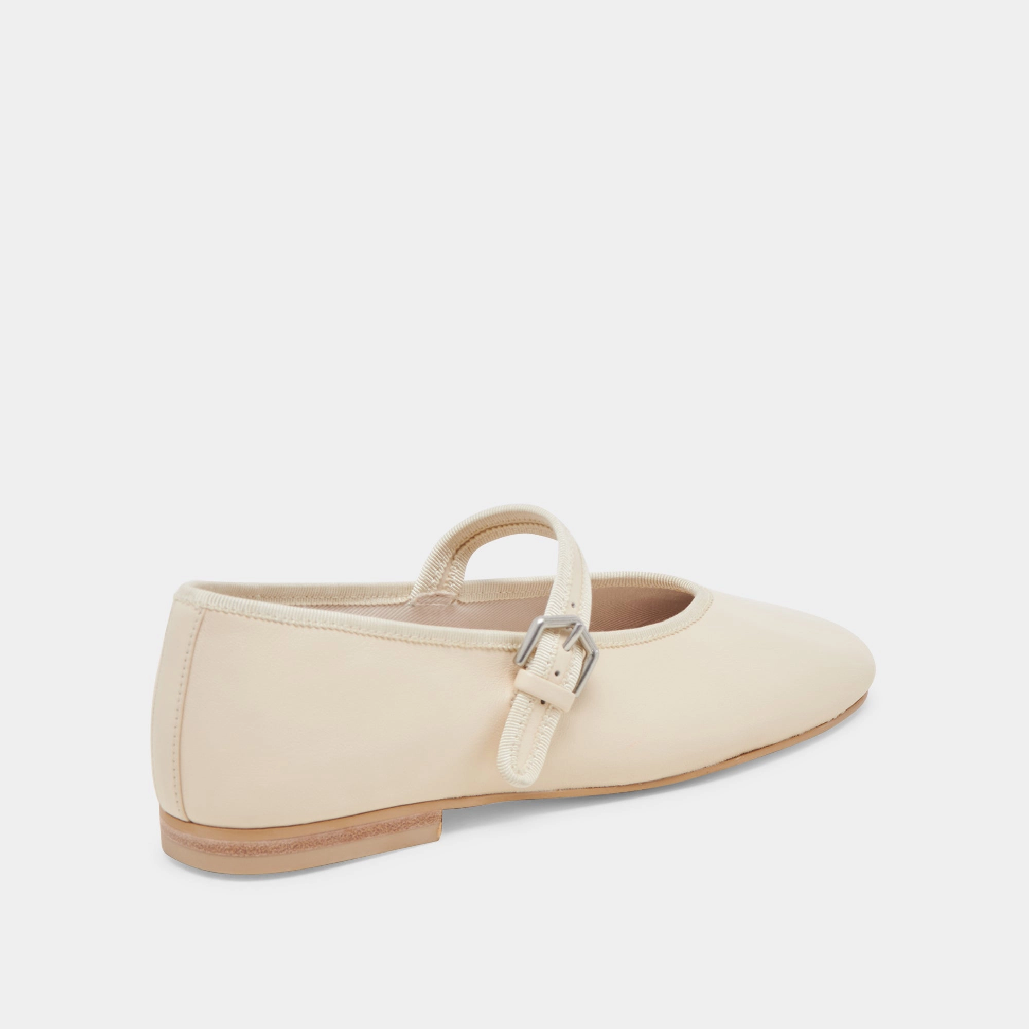 ROSLYN BALLET FLATS CREME LEATHER