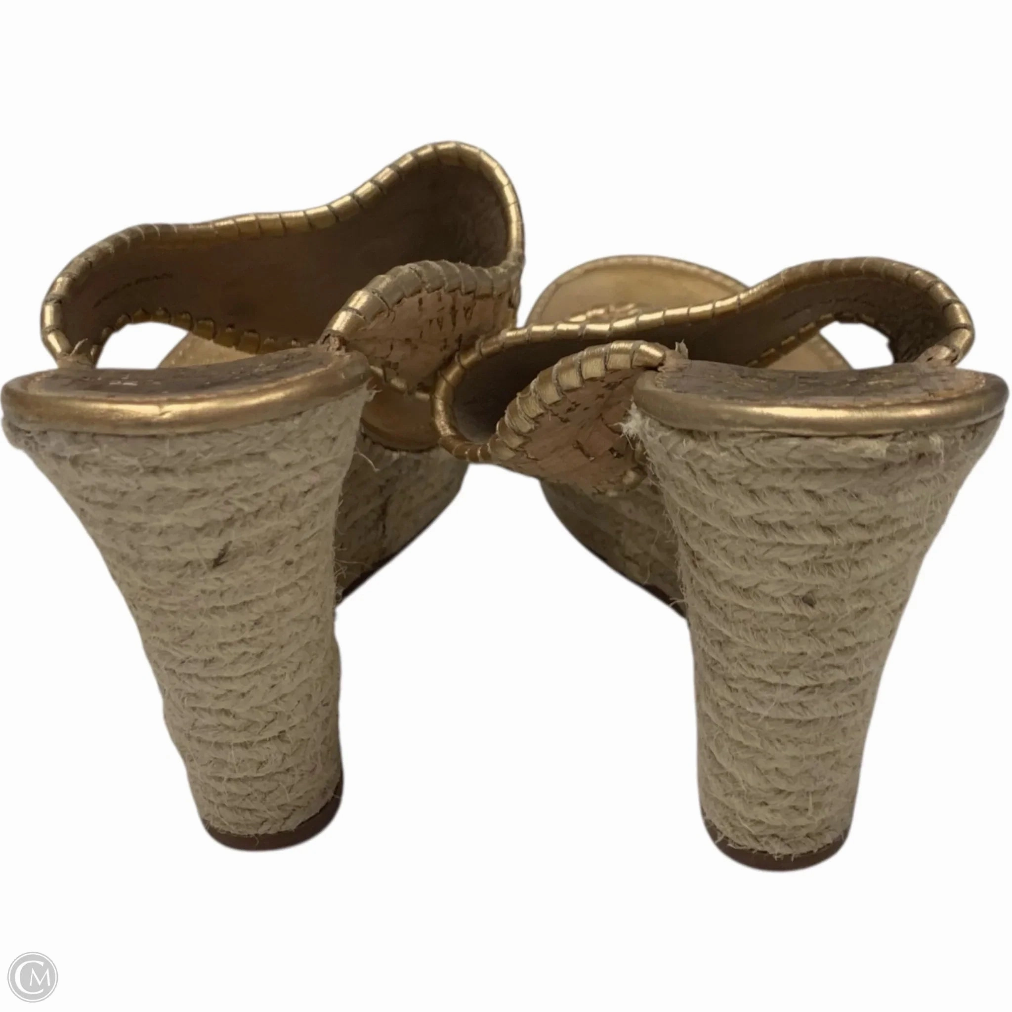 Sandals Designer By Jack Rogers In Gold, Size: 9
