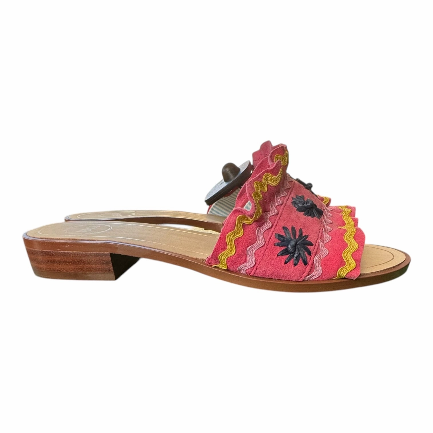 Sandals Flats By 1901 In Tan, Size:6
