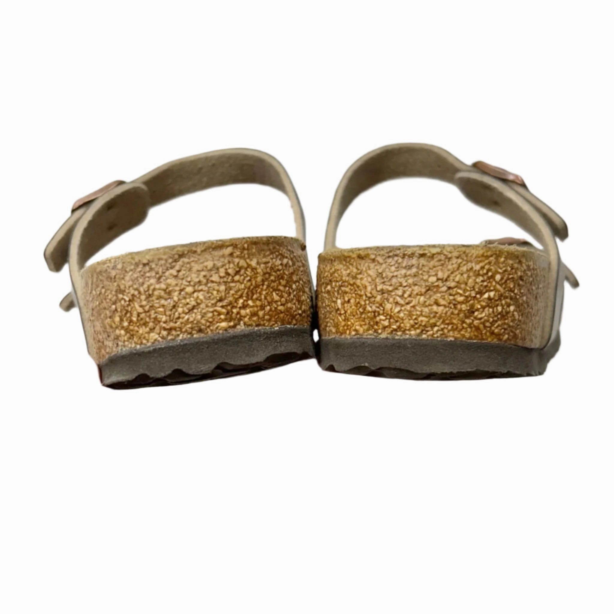 Sandals Flats By Birkenstock In Tan, Size: 6