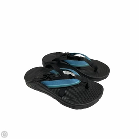 Sandals Flats By Clothes Mentor In Black, Size: 7