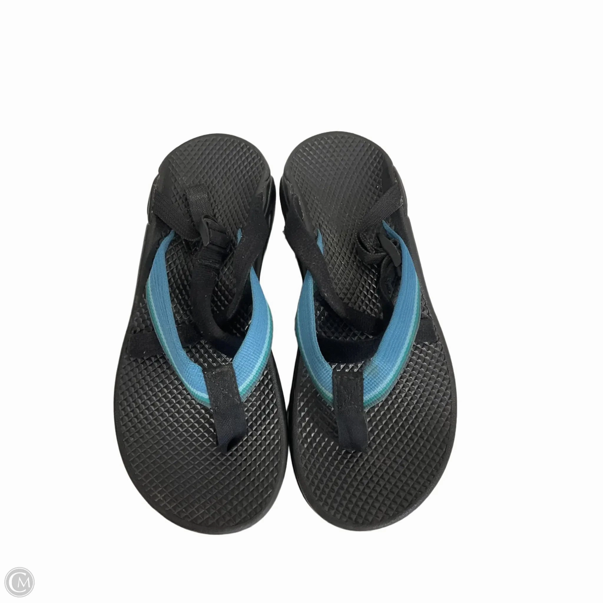 Sandals Flats By Clothes Mentor In Black, Size: 7