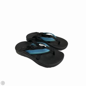 Sandals Flats By Clothes Mentor In Black, Size: 7