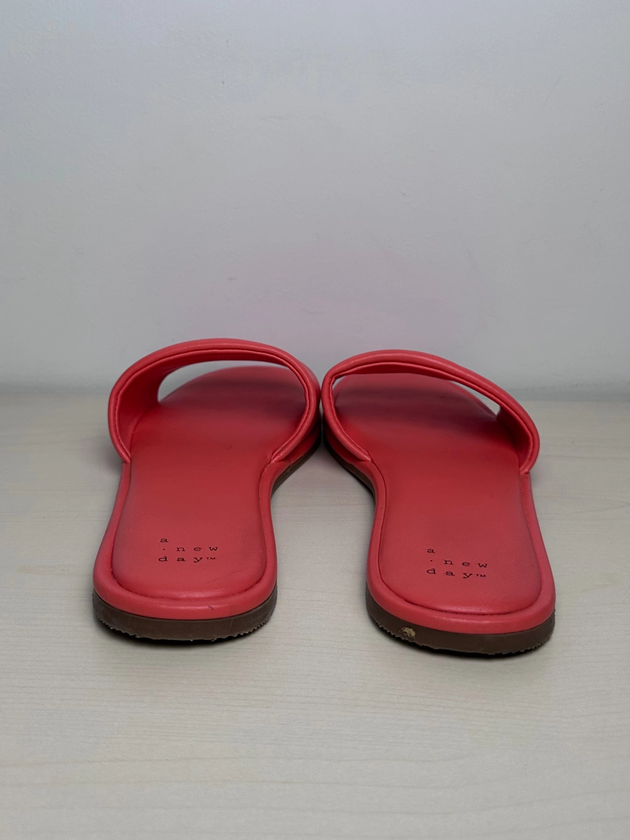 Sandals Flip Flops By A New Day In Orange, Size: 6