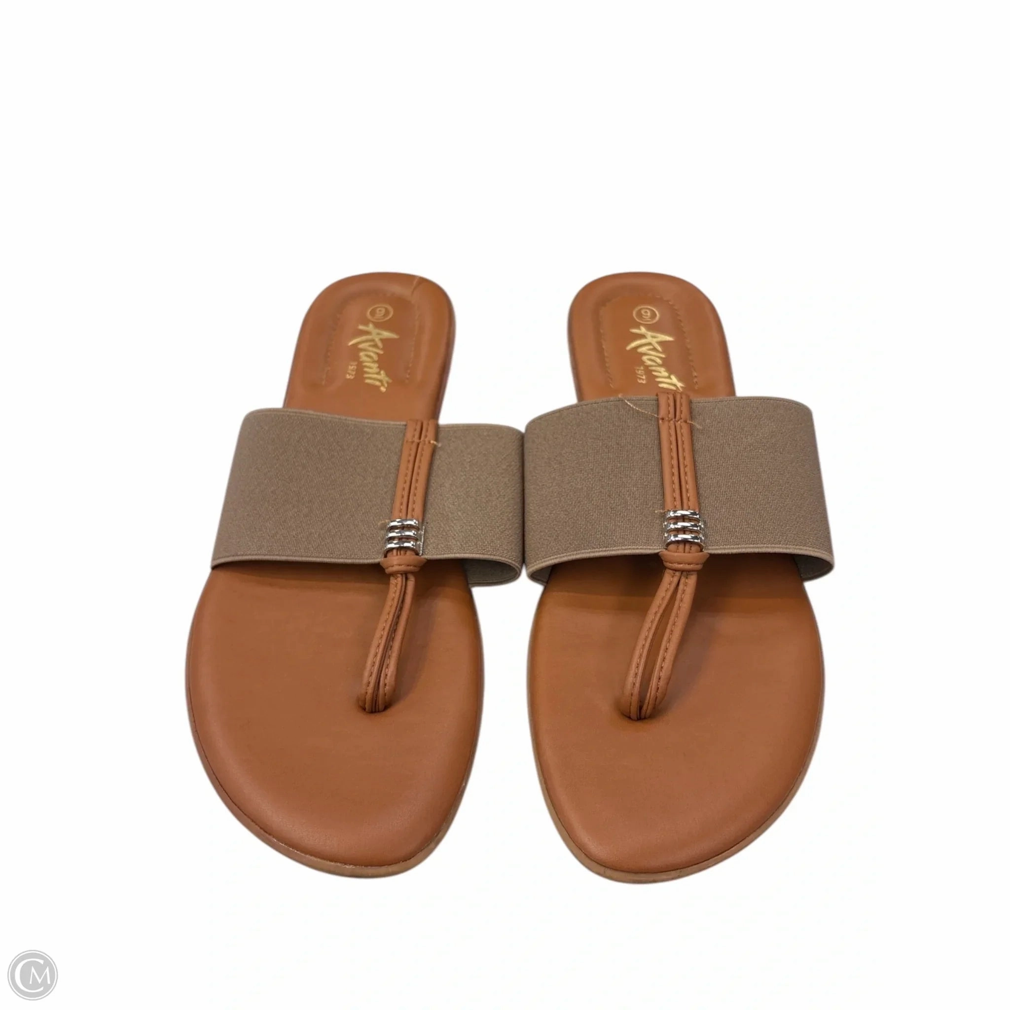 Sandals Flip Flops By Clothes Mentor In Brown, Size: 9