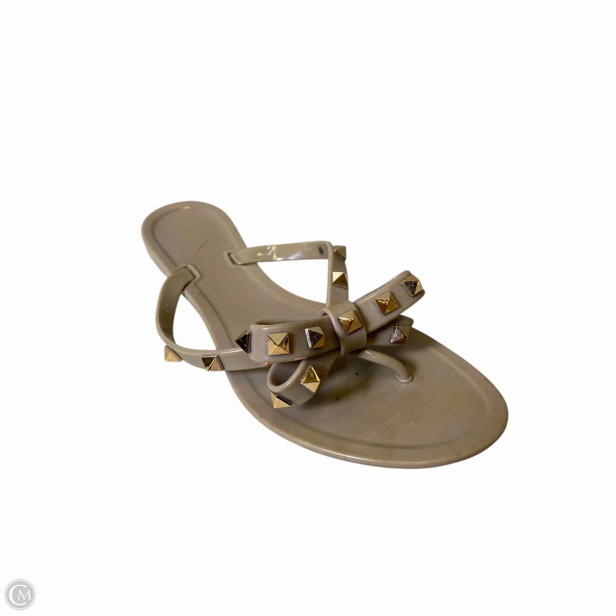 Sandals Flip Flops By Cmc In Taupe, Size: 7.5