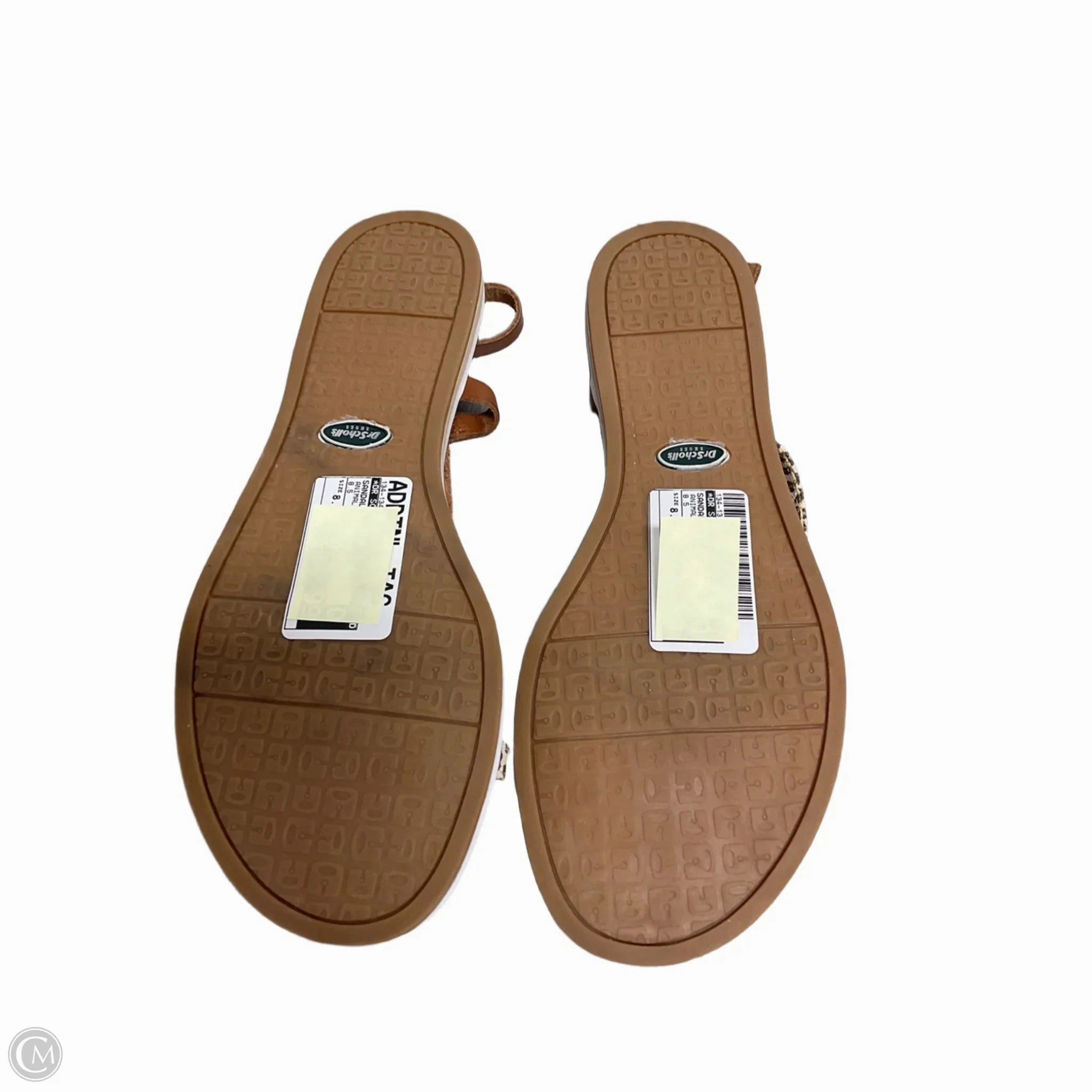 Sandals Flip Flops By Dr Scholls In Animal Print, Size: 8.5
