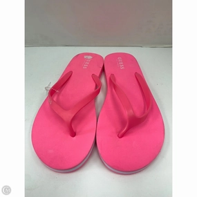Sandals Flip Flops By Guess In Pink, Size: 10