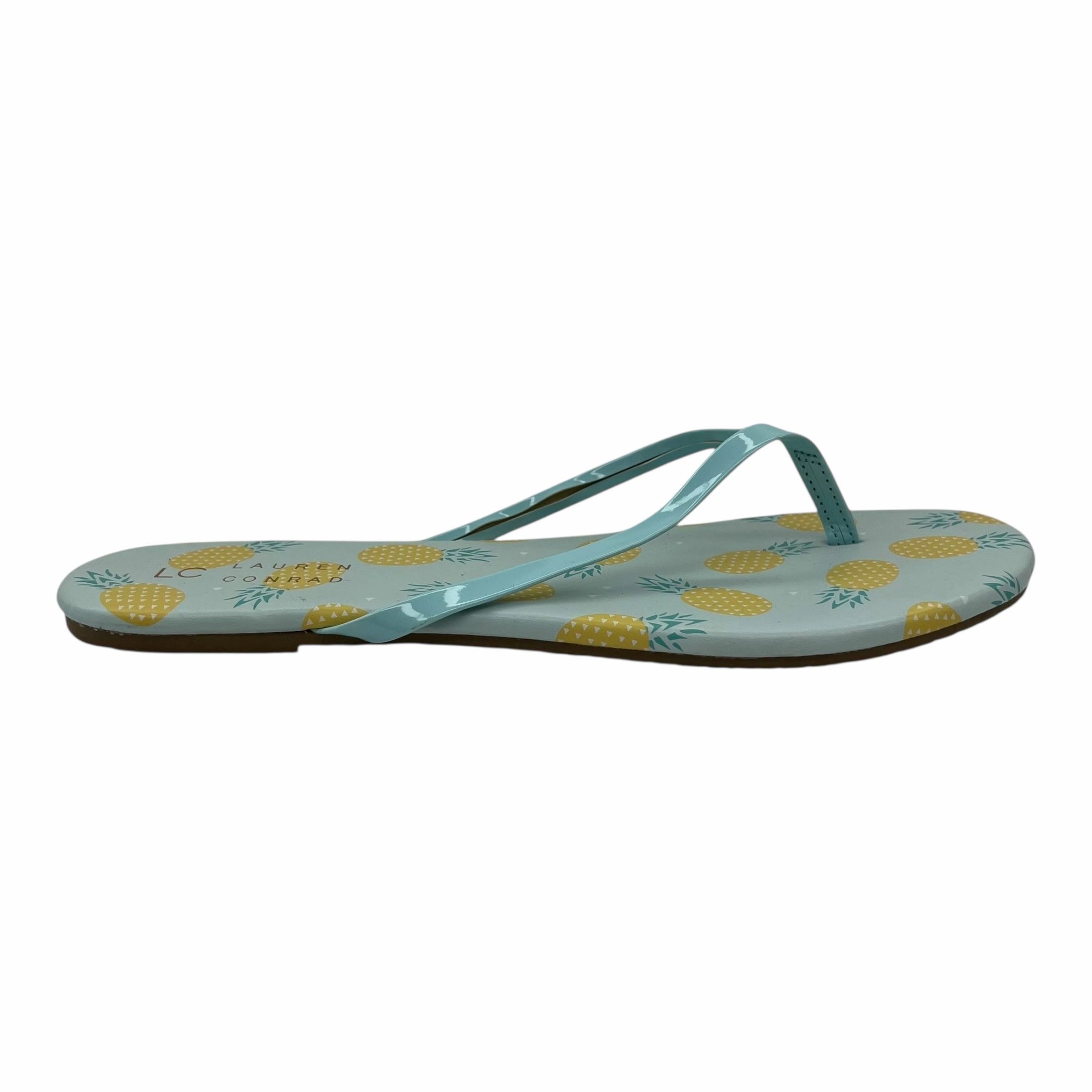 Sandals Flip Flops By Lc Lauren Conrad In Blue, Size:8