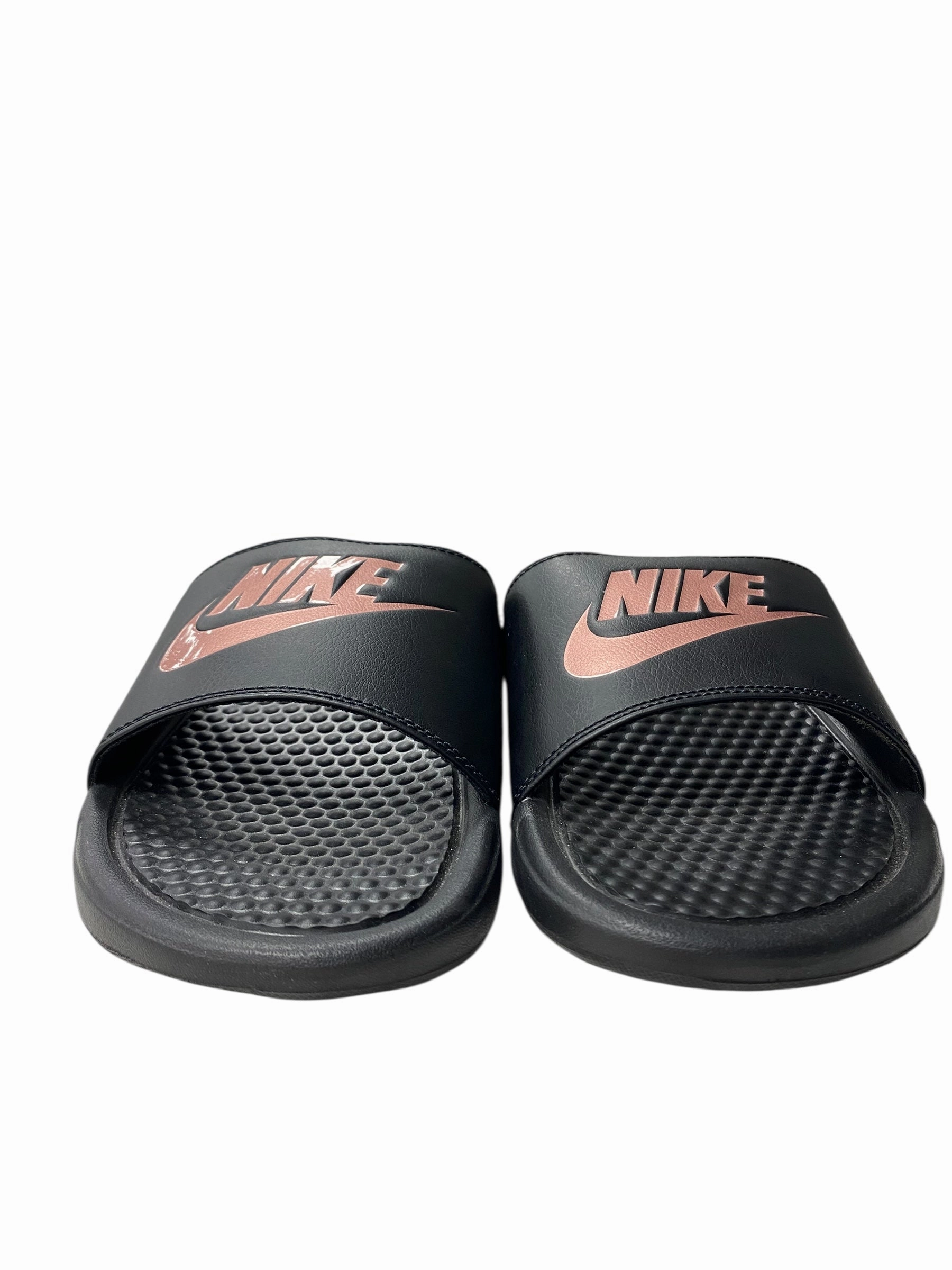 Sandals Flip Flops By Nike In Black, Size:10
