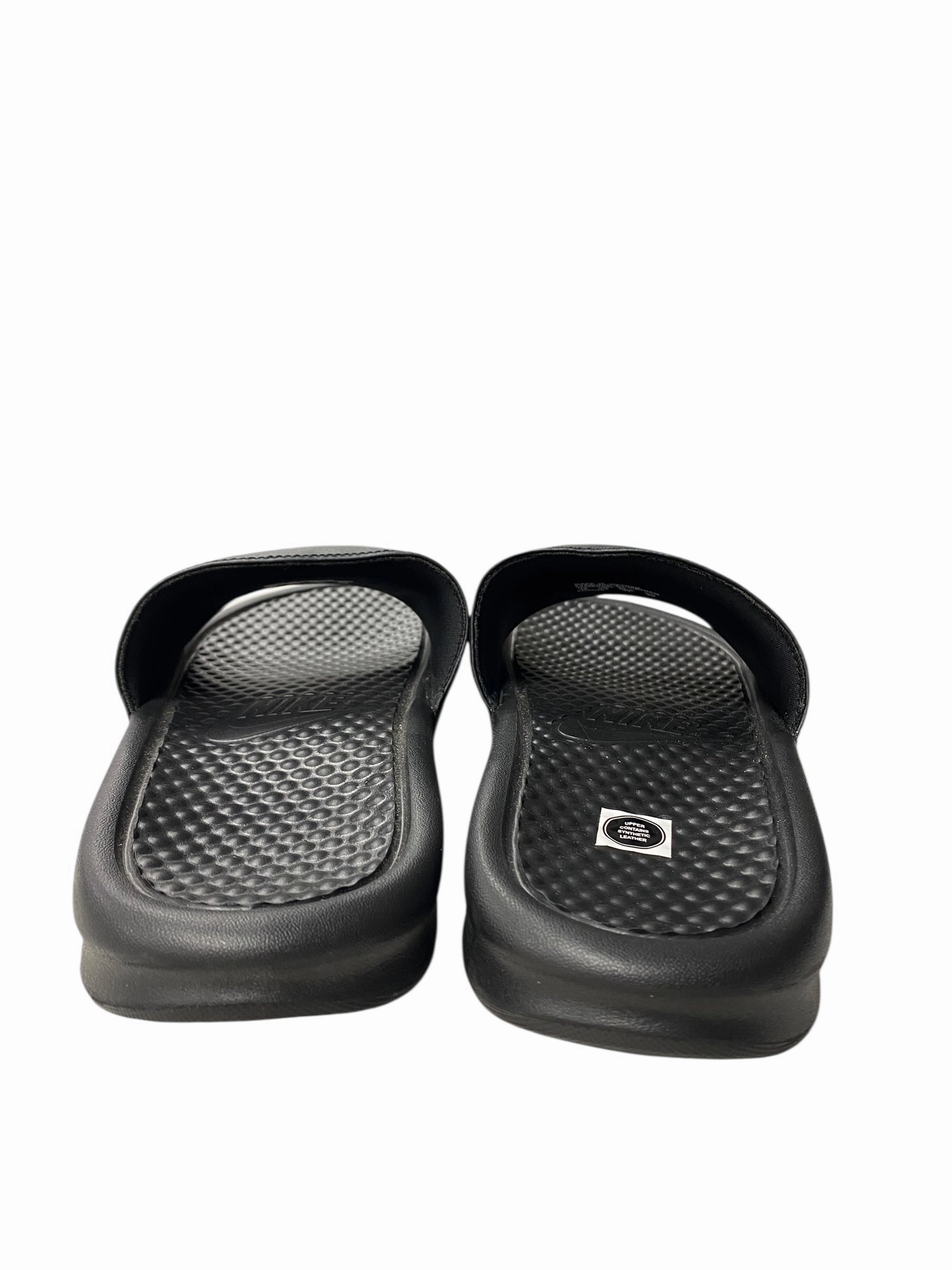 Sandals Flip Flops By Nike In Black, Size:10