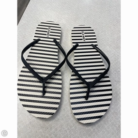 Sandals Flip Flops By Old Navy In Black & White, Size: 9