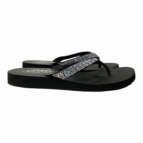Sandals Flip Flops By Skechers In Black, Size:8