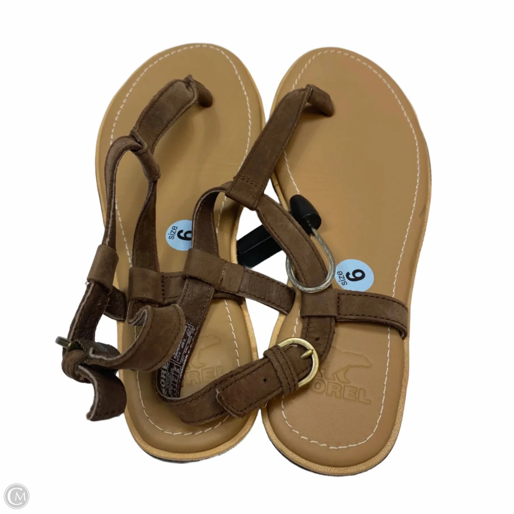 Sandals Flip Flops By Sorel In Brown, Size: 6