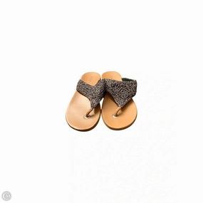 Sandals Flip Flops By The Sak In Brown & Cream, Size: 9