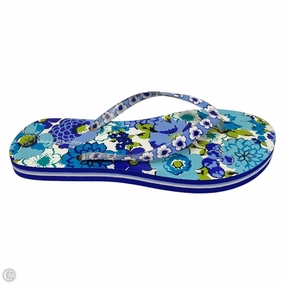 Sandals Flip Flops By Vera Bradley In Floral Print, Size: 6