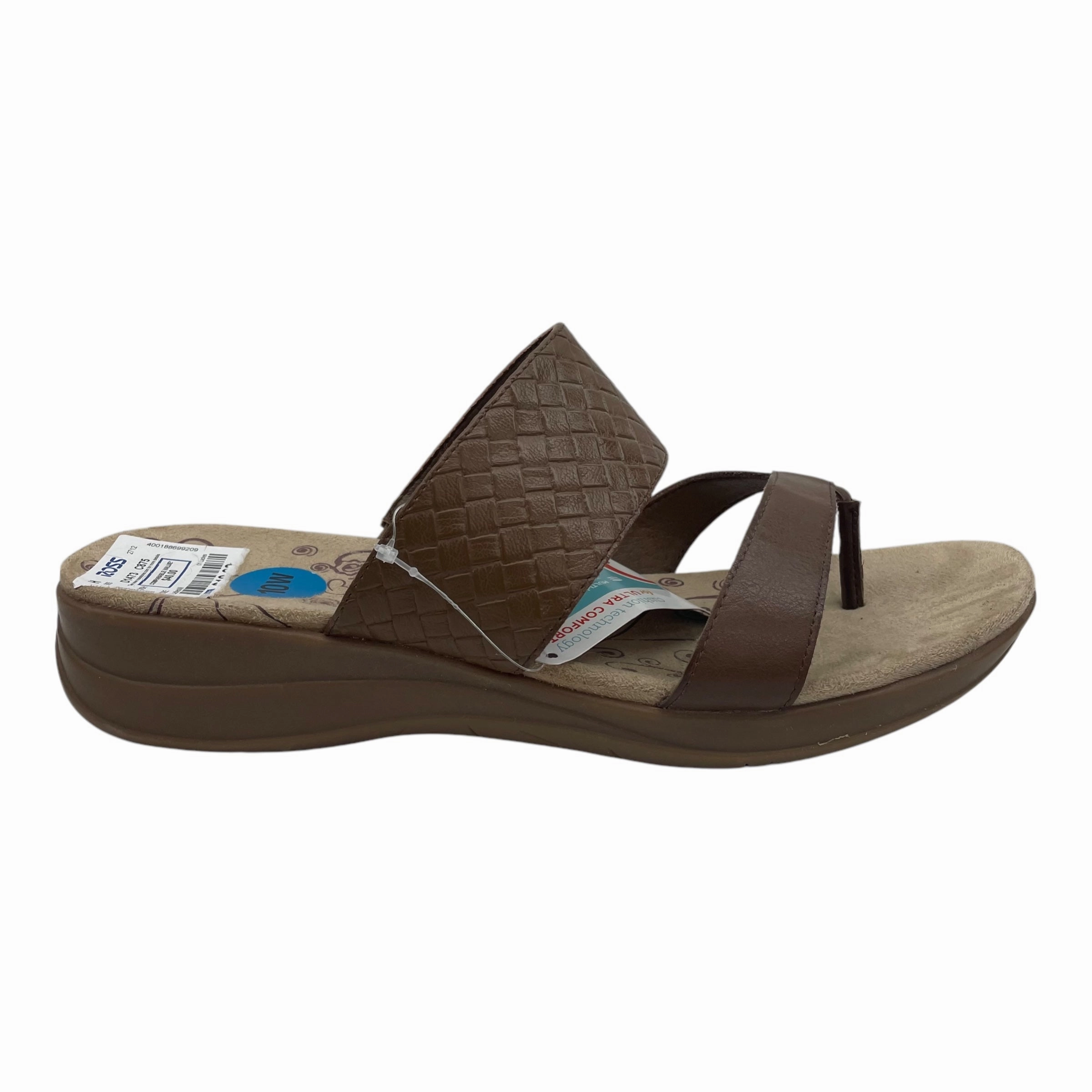 Sandals Heels Wedge By Bare Traps In Brown, Size:10