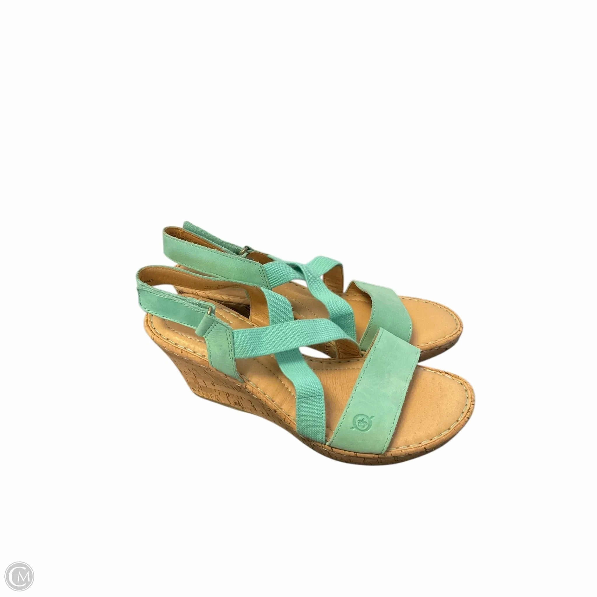 Sandals Heels Wedge By Born In Blue, Size: 9