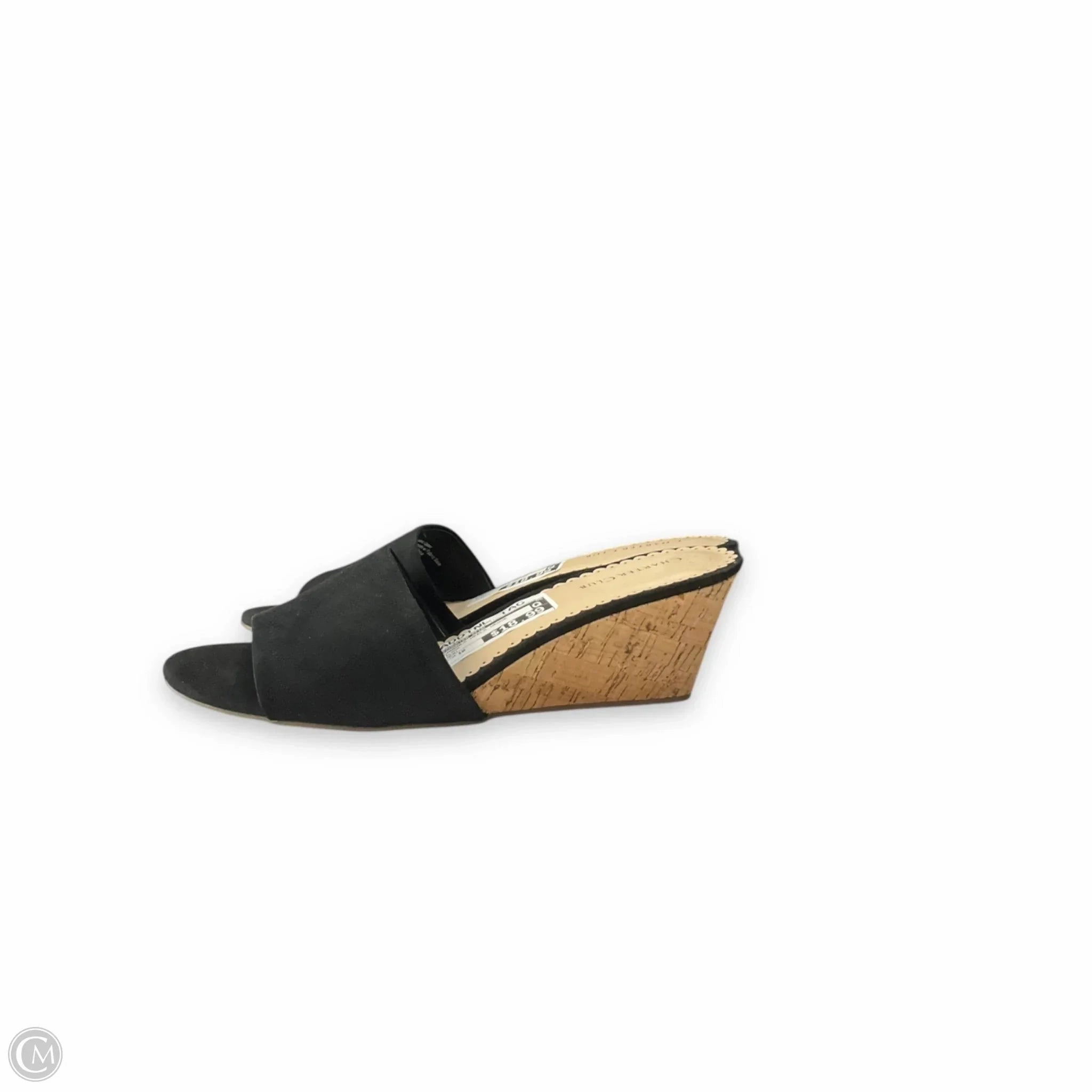 Sandals Heels Wedge By Charter Club In Black, Size: 10