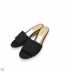 Sandals Heels Wedge By Charter Club In Black, Size: 10