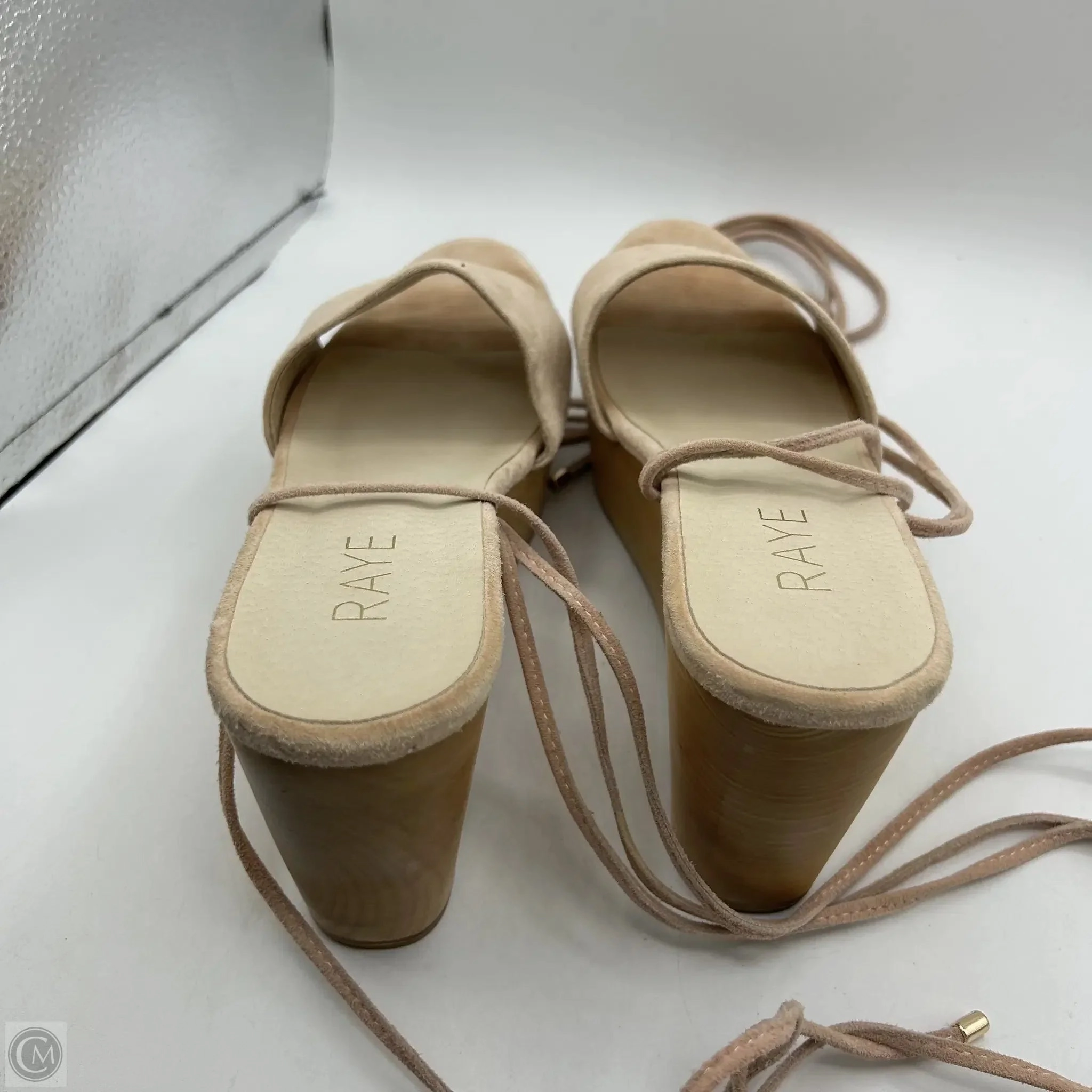 Sandals Heels Wedge By Cma In Pink, Size: 8