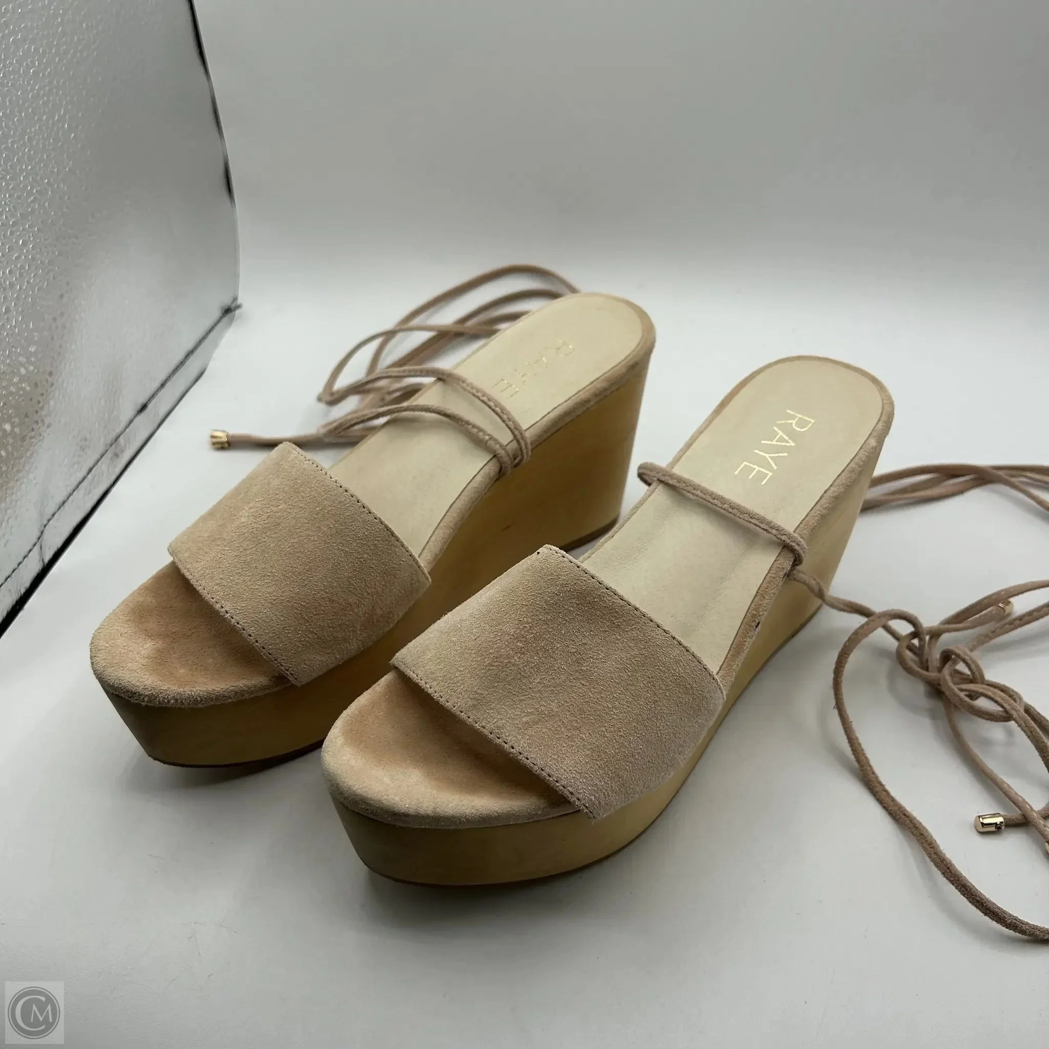 Sandals Heels Wedge By Cma In Pink, Size: 8