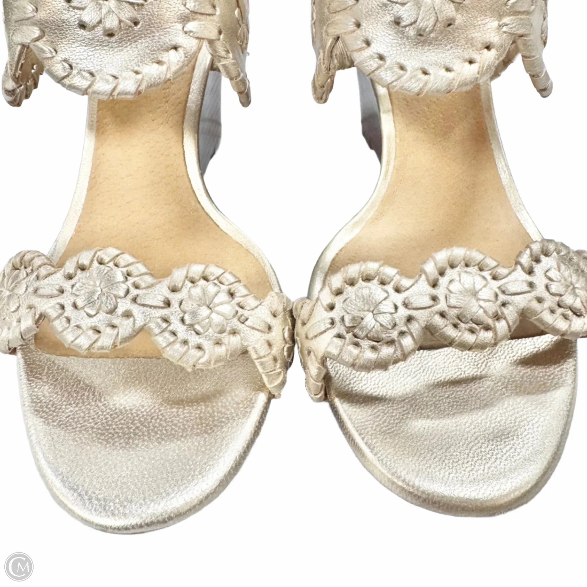 Sandals Heels Wedge By Jack Rogers In Gold, Size: 5.5