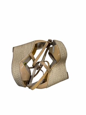 Sandals Heels Wedge By Michael By Michael Kors In Tan, Size: 10