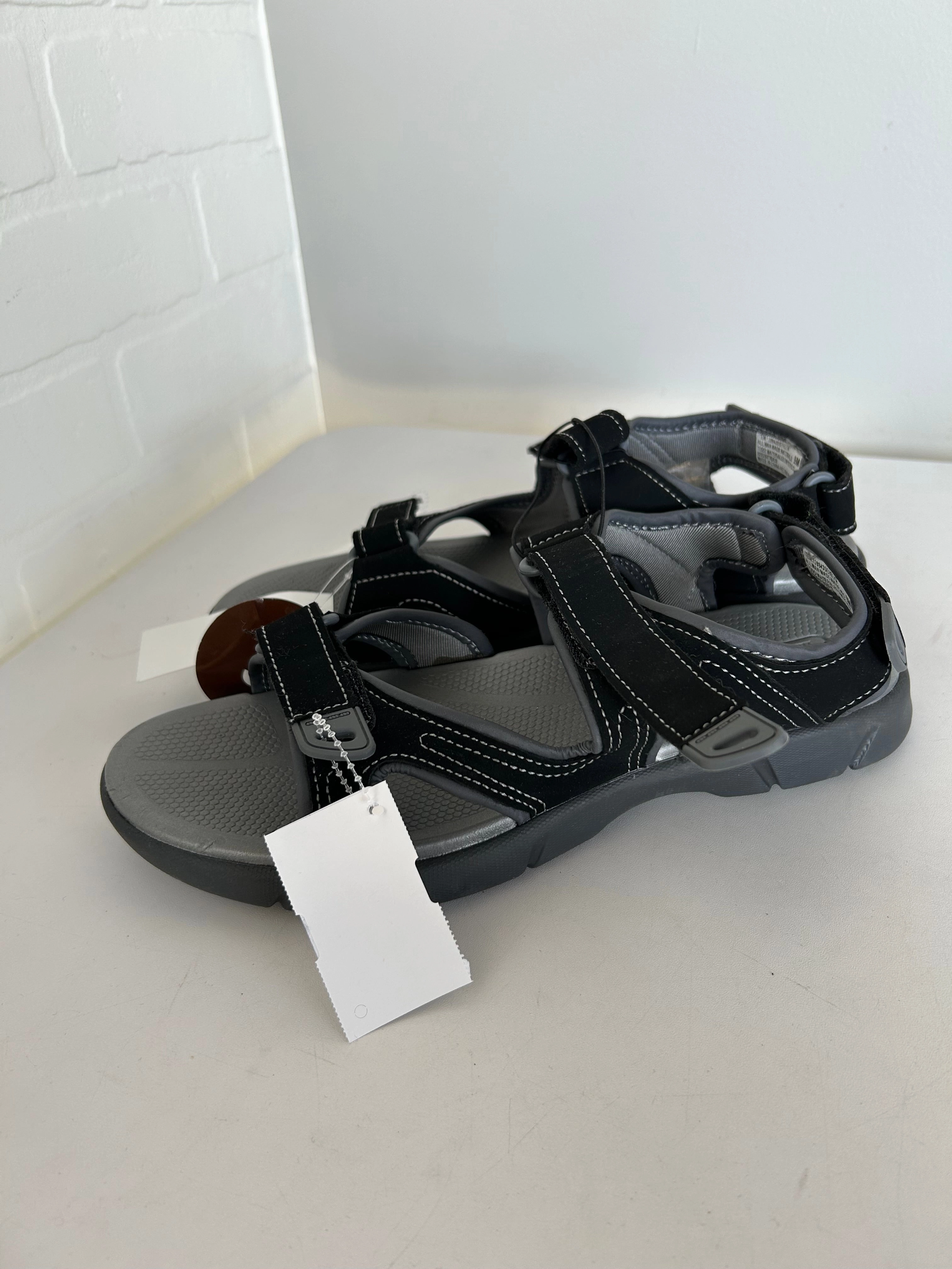 Sandals Sport By Khombu In Black & Grey, Size: 9