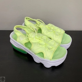 Sandals Sport By Nike In Green & White, Size: 9