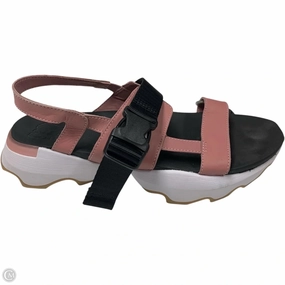 Sandals Sport By Sorel In Black & Pink, Size: 9