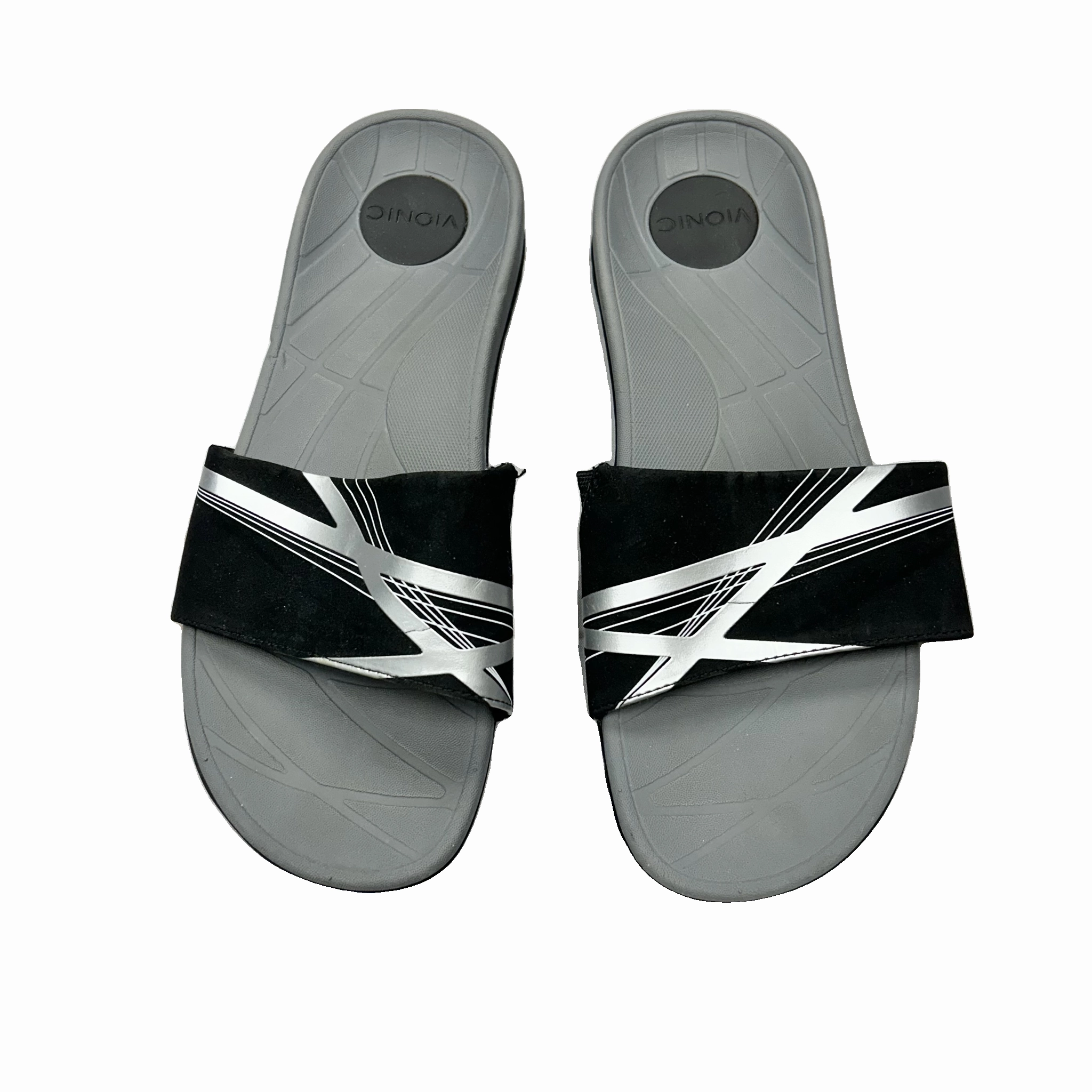 Sandals Sport By Vionic In Black & Silver, Size: 8
