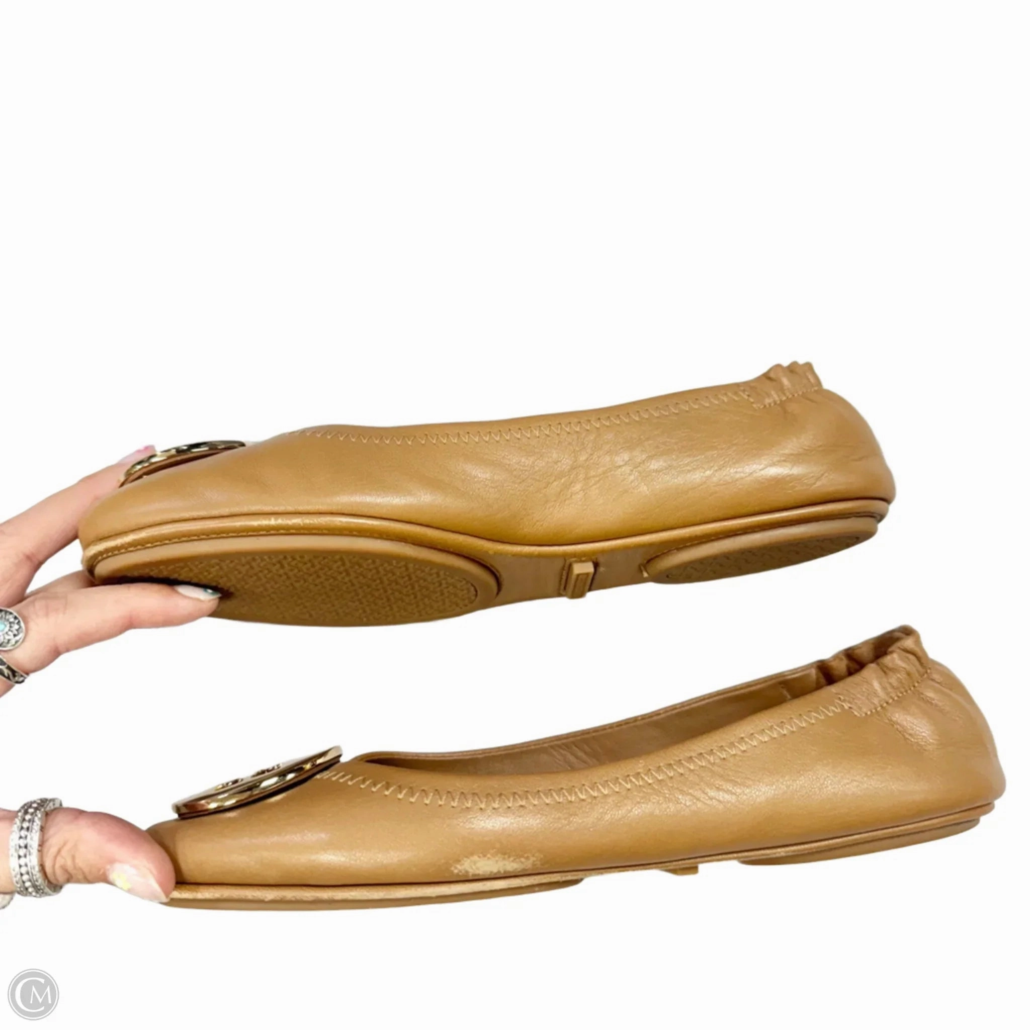 Shoes Designer By Tory Burch In Brown, Size: 7.5