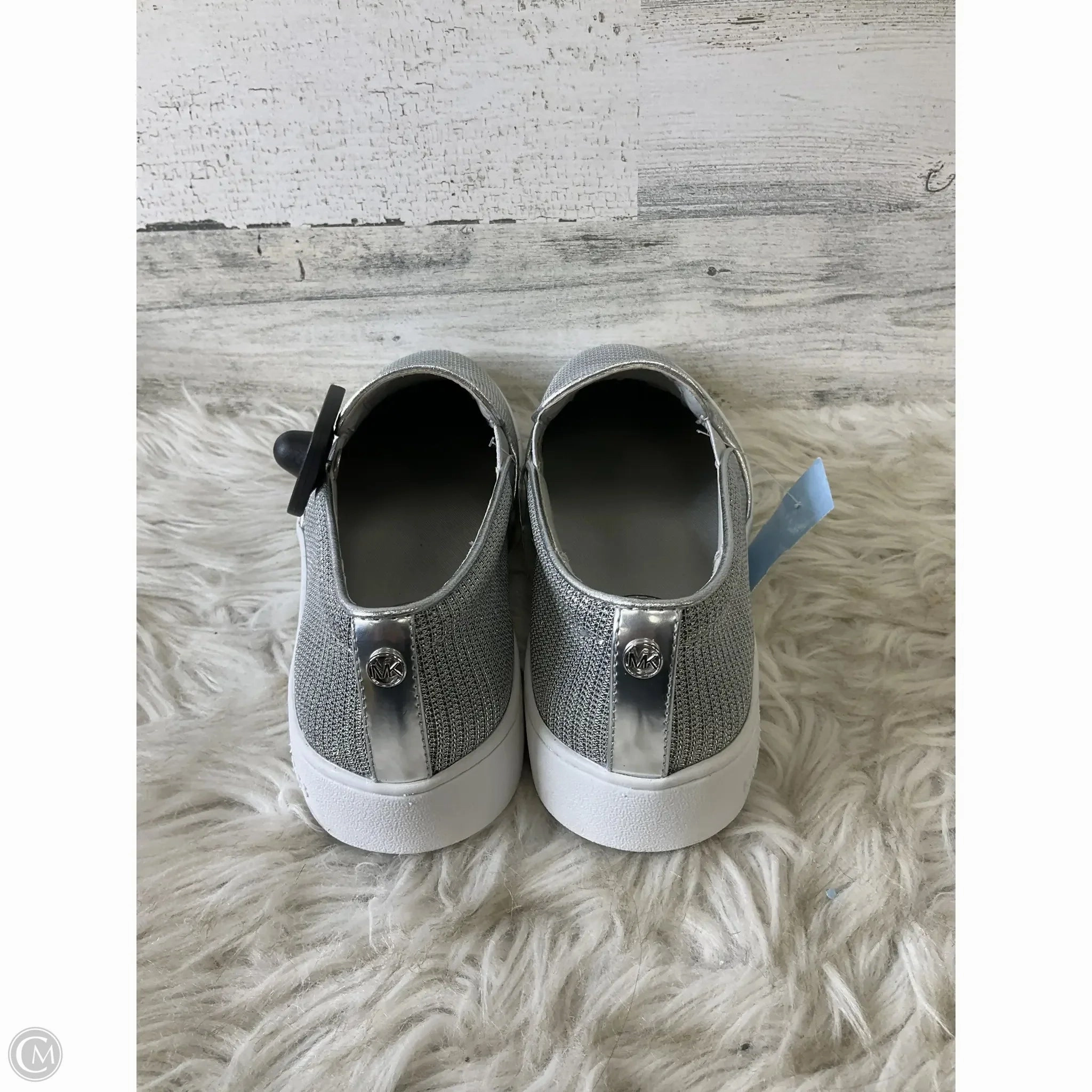 Shoes Flats By Michael By Michael Kors In Silver, Size: 8.5