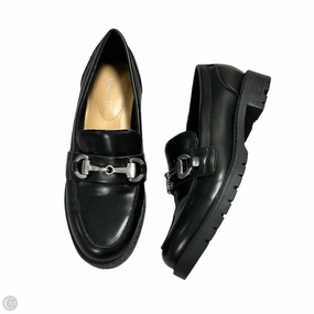 Shoes Flats By Nine West In Black & Silver, Size: 5.5