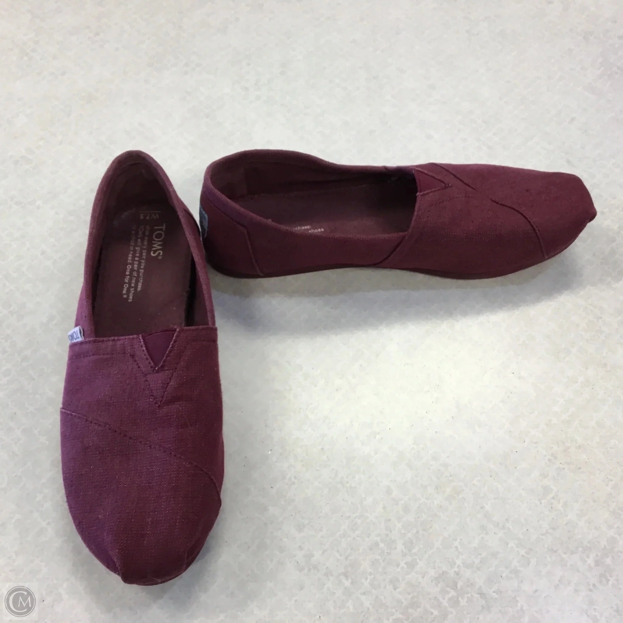 Shoes Flats By Toms In Purple, Size: 7.5