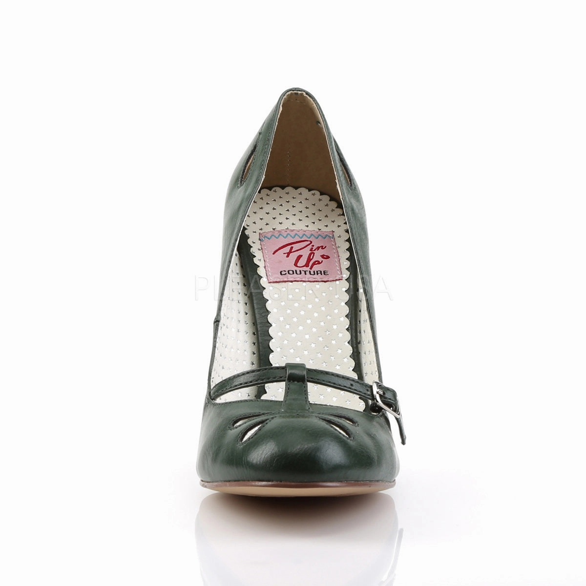 SMITTEN-20  Forest Green Faux Leather