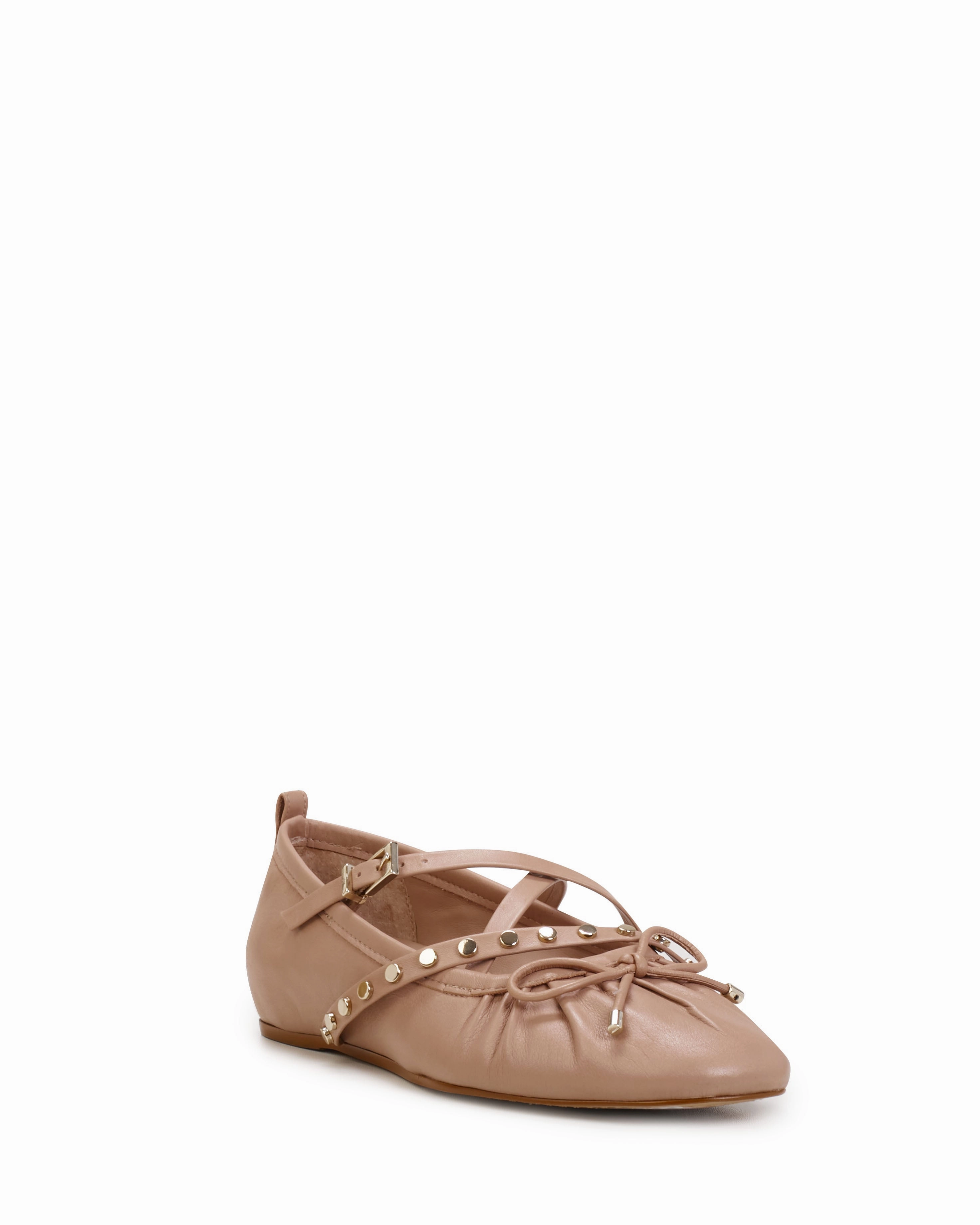 Solah Studded Strap Ballet Flat