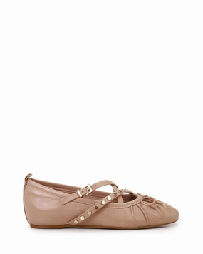 Solah Studded Strap Ballet Flat