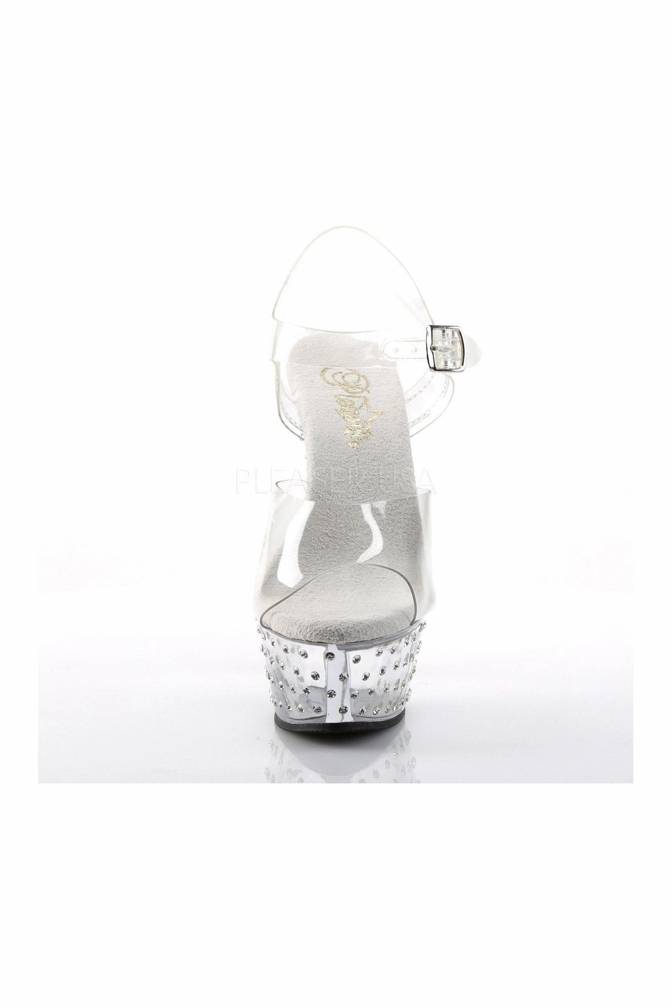 STARDUST-608 Platform Sandal  | Clear Vinyl