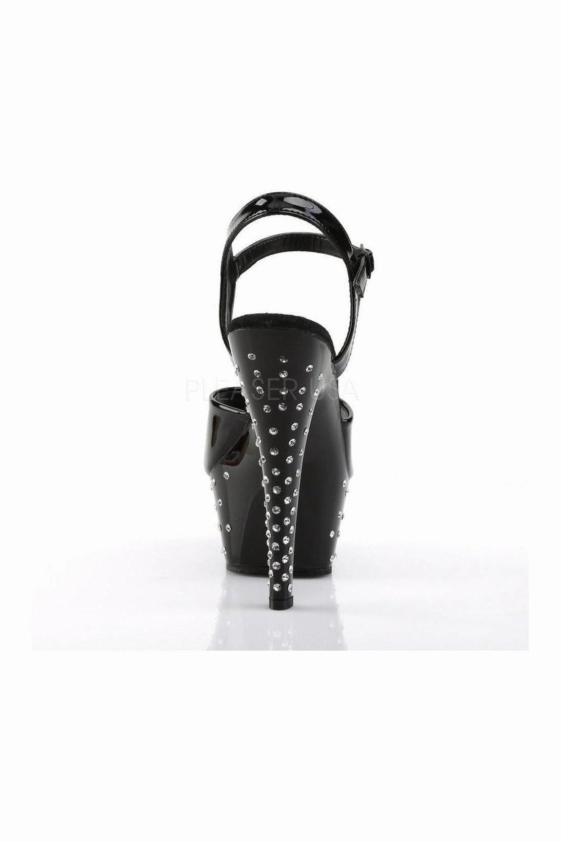 STARDUST-609 Platform Sandal  | Black Patent