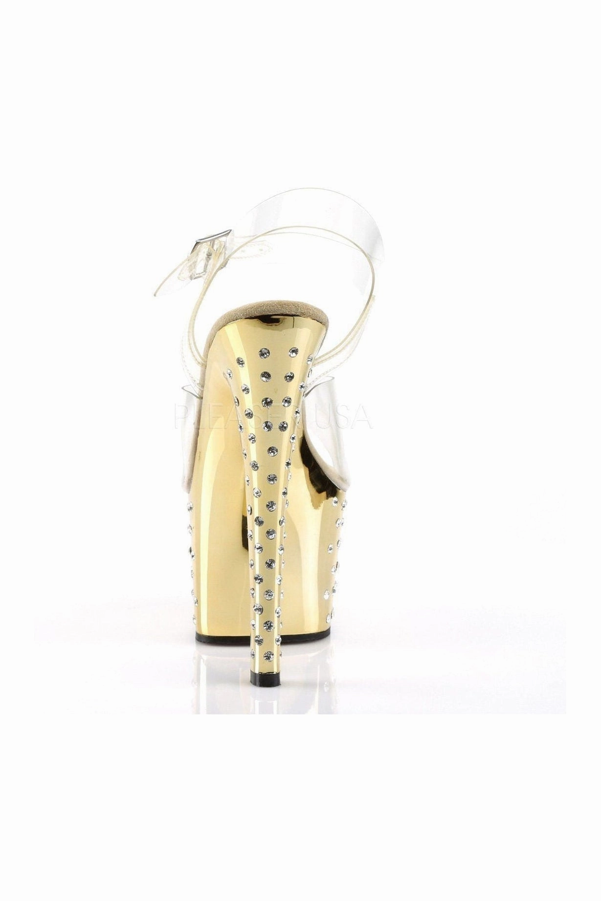 STARDUST-708 Platform Sandal  | Clear Vinyl