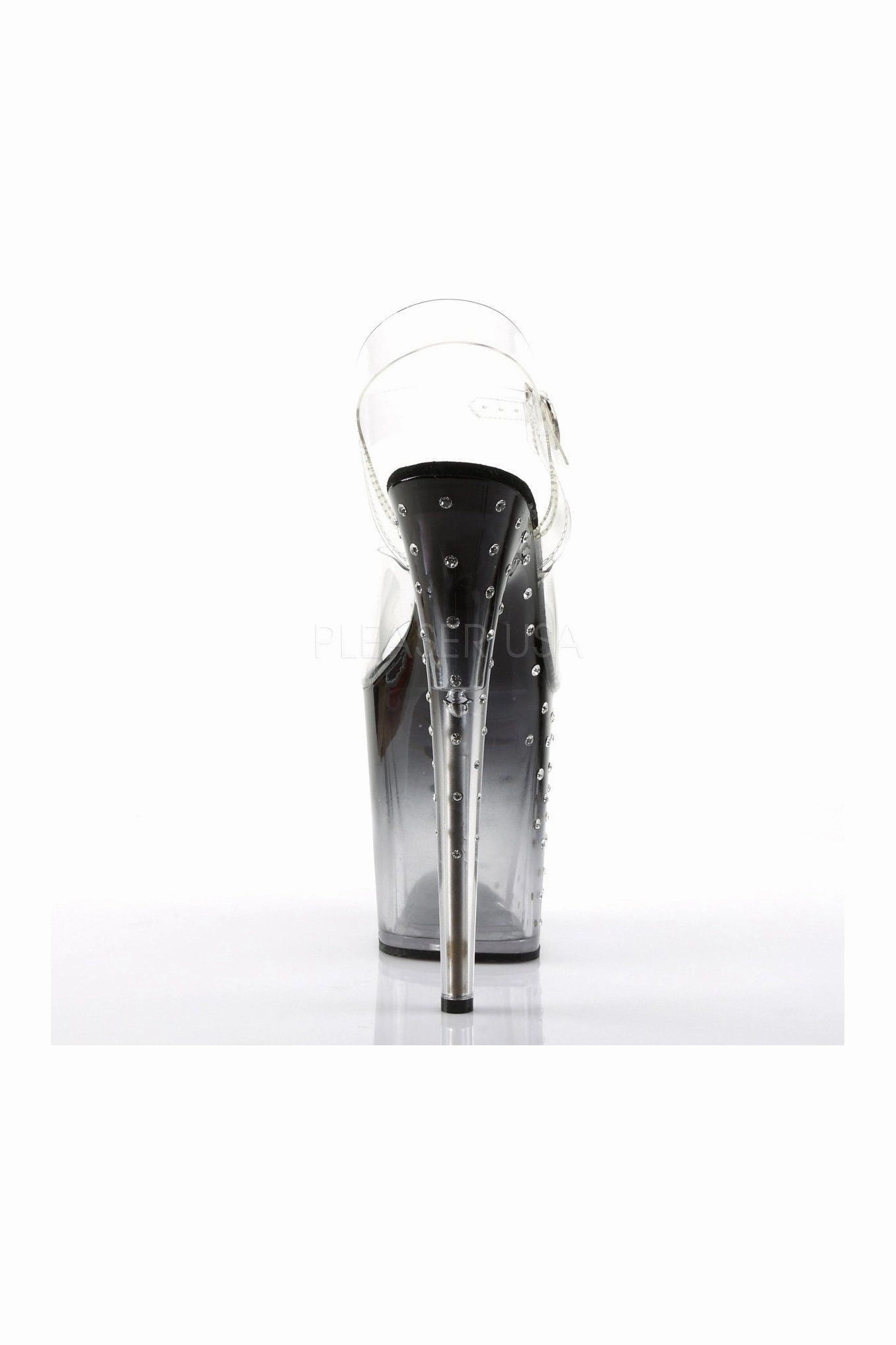 STARDUST-808T Platform Sandal  | Black Vinyl
