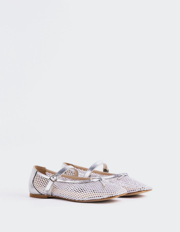 Starflower Silver Leather